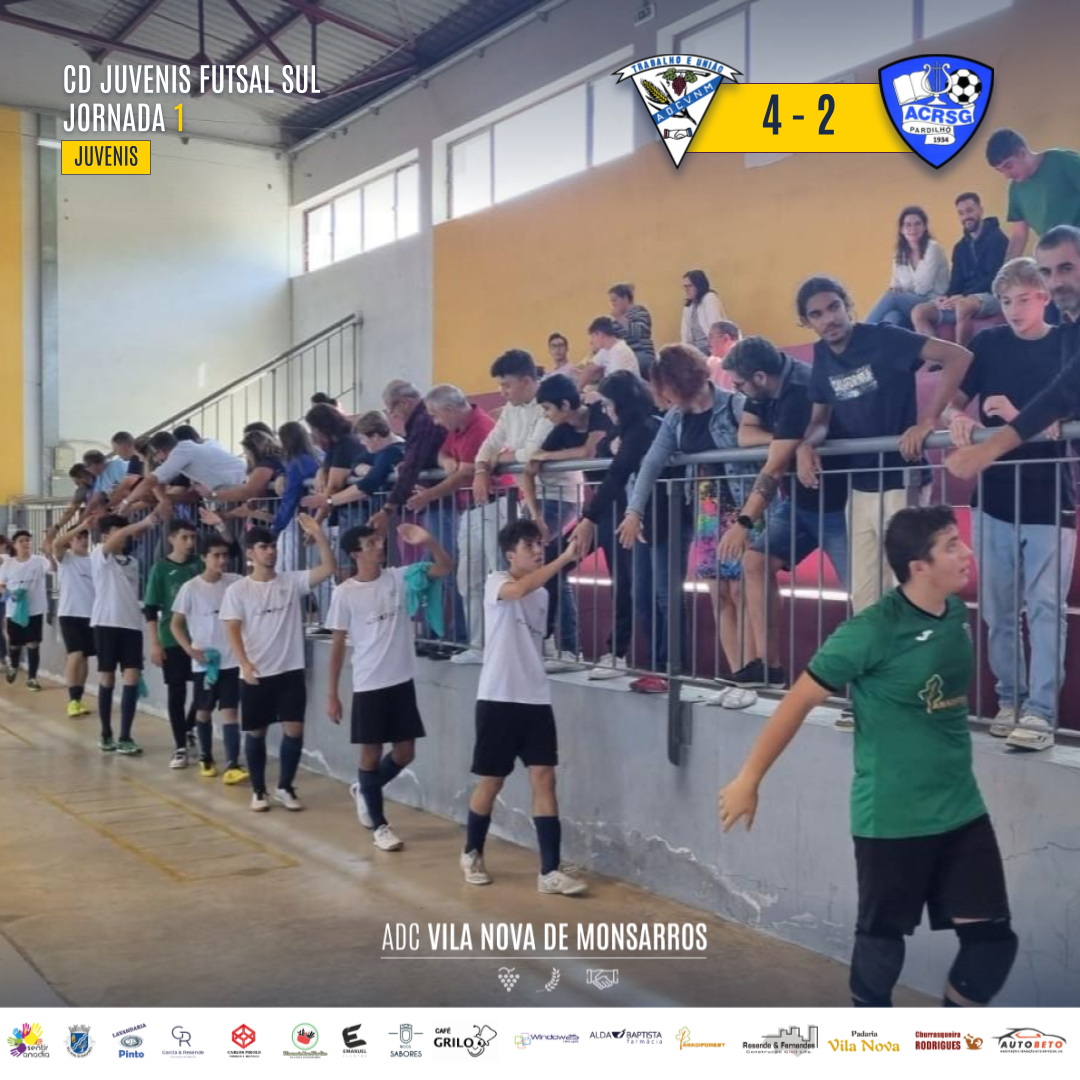 ADC Vila Nova de Monsarros 4-2 ACR Saavedra Guedes - Campeonato Distrital de Aveiro Futsal Juvenis | adcvnm.pt