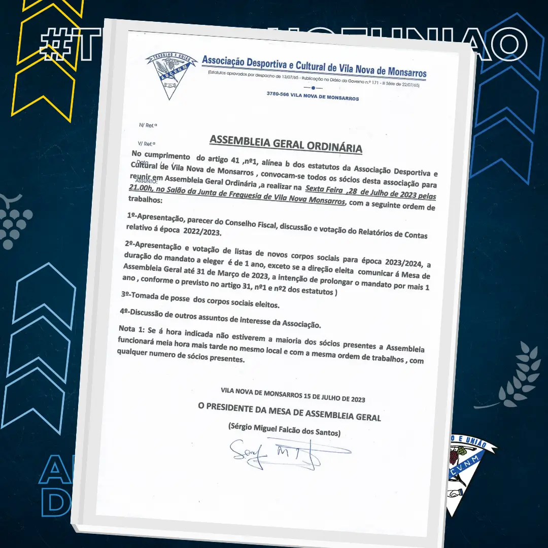 Assembleia Geral Ordinária